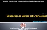 Introduction to Biomedical Engineering I · 2019-02-13 · 3 Διάλεξη 12 Φεβ 2019 Μηχανική ρευστών 4 Διάλεξη 14 Φεβ 2019 Βιοϋλικά 5 Διάλεξη