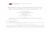 Ramanujan Type Trigonometric Formulas: 2π The …...23 11 Article 09.8.5 2 Journal of Integer Sequences, Vol. 12 (2009), 3 6 1 47 Ramanujan Type Trigonometric Formulas: The General