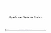 Signals and Systems Reviewweb.eecs.utk.edu/~mjr/ECE342/SignalsAndSystemsReview.pdfRandom Signals The sinusoid, exponential, signum, unit step, unit ramp, and unit rectangle are all