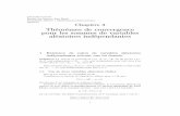 Théorèmes de convergence pour les sommes de …li.perso.math.cnrs.fr/textes/Proba/PROBA03.pdfChapitre 3 Théorèmes de convergence pour les sommes de variables aléatoires indépendantes