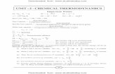 UNIT : 5 - CHEMICAL THERMODYNAMICS UG Chemistry Chemical...Kirchhoff’s equation at constant volume, ... In thermodynamics, a process is called reversible when (A) surroundings and