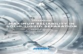 SEPARATION MAXIMUM RELIABILITY IN SOLID/LIQUID … · centrifuge SZ, ANDRITZ offers you a solution that runs as continuously as your process is intended to be. In continuous solid/liquid