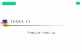 TEMA 15 - um.es 15.pdf · Miguel E. Pérez Molina Universidad de Murcia 3 Palabra en la frase a final de palabra: vocales / diptongos: acción de vocal inicial de palabra siguiente