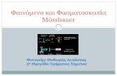 Φαινόμενο και Φασματοσκοπία Mossbauerusers.uoa.gr/~thanost/talks_2017/Moessbauer.pdf · 2017-06-09 · Φαινόμενο Mössbauer Στις μεταπτώσεις