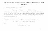 Multivariate Time Series: VAR p Processes and Modelsmason.gmu.edu/~jgentle/csi779/14s/L11_Chapter8_14s.pdf · errors in the model with the appropriate number of terms. When i = 1,