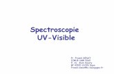 Spectroscopie UV-VisibleSpectroscopie d’absorption UV-Visible I. Introduction. Spectroscopie : Etude des interactions entre la matière et un rayonnement électromagnétique. Une