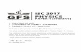 ISC 2017 PHYSICS - Chemistry...Úor answer expressed with any alternate correct unit. (ii) It is the mean distance travelled by a free electron per unit time (second) when an external