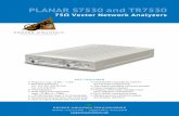 PLANAR S7530 and TR7530 - scientificindia.com · COM/DCOM compatible for LabView and automation programming ... Every instrument is lab-grade quality, with a wide dynamic range, low