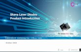 Sharp Laser Diodes Product Introduction - SOCLE Tech products...CONFIDENTIAL 8 Material structure of Laser diode Material structure of semiconductor laser ① ・Glass ② Cap ・