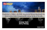 Prediction of Weld Life With Structural Stress ... Prediction of Weld Life With Structural Stress Approach