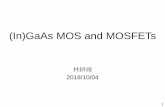 InGaAs/Ge MOS and MOSFETsspin/course/107F/Lecture 4-1 InGaAs... · 2018-10-10 · Non-ideal effects in MOS capacitor Charges in oxide layer : 18. Vg Dit C V D it = 0 D it is not 0