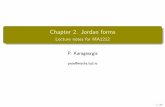 Chapter 2. Jordan forms - Lecture notes for MA1212 pete/ma1212/  · PDF file Lecture notes for MA1212 P. Karageorgis pete@maths.tcd.ie 1/26. Generalisedeigenvectors Deﬁnition 2.1