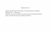 Objective 12 Apply Reactivity Principles to Electrophilic ... Apply Reactivity Principles to Electrophilic