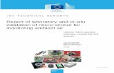 Report of laboratory and in-situ validation of micro ...publications.jrc.ec.europa.eu/repository/bitstream/JRC90463/lb-na... · 20 14 Laurent Spinelle Michel Gerboles Manuel Aleixandre