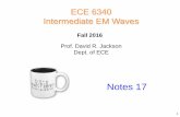 ECE 6340 Intermediate EM Waves - University of Notes/Topic 5 Plane Waves/Notes 17 6340 General... ECE