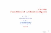 CS 4700: Foundations of Artificial IntelligenceBart Selman CS4700 18 Evolution of Deep Blue From 1987 to 1996 – faster chess processors – port to IBM base machine from Sun •