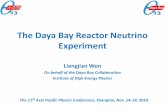 The Daya Bay Reactor Neutrino Experimentdayabay.ihep.ac.cn/pubtalk/wenlj_APPC11_r2.pdf · 2010-12-02 · The Daya Bay Reactor Neutrino Experiment Liangjian Wen On behalf of the Daya