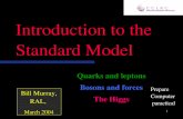 Introduction to the Standard Model - International Particle Physics … · 2005-05-04 · 58 Why big circular colliders? Circular? It allows us to reuse the particle: they have many