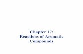 Chapter 17: Reactions of Aromatic Compoundsunbc.ca/.../guy_plourde/chapter_17_reaction_of_aromatic_compounds.pdf · Reactions of Aromatic Compounds. Electrophilic aromatic substitution