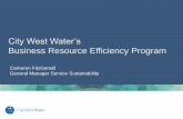 Business Resource Efficiency - GreenCapeBusiness Resource Efficiency Program Λ Initiated in 2003 to assist business customers to: • Improve water use efficiency in Melbourne’s