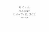 RL Circuits AC Circuits End of Ch 20, Ch 21.faculty.etsu.edu/espino/courses/GP2/RL_ACcircuits.pdf · 2016-10-08 · RL circuits Ch. 20 (last section) Symbol for inductor looks like