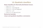L5: Quadratic classifiers - Texas A&M Universityresearch.cs.tamu.edu/prism/lectures/pr/pr_l5.pdfCSCE 666 Pattern Analysis | Ricardo Gutierrez-Osuna | CSE@TAMU 2 Bayes classifiers for