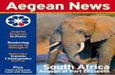 Aegean News · 2016-08-31 · WINTER 2015-2016 AEGEAN NEWS 1 Meeting challenges. 2016 is bound to be a year of immense challenges. Today’s global, regional, and local environment