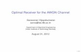 Optimal Receiver for the AWGN Channel - IIT Bombaysarva/courses/EE703/2012/Slides/OptimalReceiverInAWGN.pdfOptimal Receiver for the AWGN Channel Theorem (MPE Decision Rule) The MPE