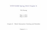 STAT22200 Spring 2014 Chapter 6 - University of yibi/teaching/stat222/2014/Lectures/C06/Chap6.pdf · PDF file 3.4.1 Methods for Checking the Normality Assumption I Histogram of the