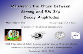 Measuring the Phase between Strong and EM J/ψdocbes3.ihep.ac.cn/~talks/images/1/18/Baldin2012_Destefanis.pdfMeasuring the Phase between Strong and EM J/ψ Decay Amplitudes Marco Destefanis