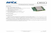 Printhead Driver Module - Apex Microtechnology MP113 is an inkjet printhead driver intended for use with Fujifilm Dimatix SG-class printheads. It can also be used with Q-class print