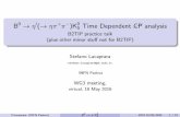to (to ) Time Dependent CP-8.5-.25ex analysis - B2TIP practice …lacaprar/talks/B2_W3G_etaP... · 2016-05-19 · Introduction and motivations A sensitivity study for Time-Dependent