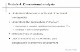 Module 4: Dimensional analysis - UBC · PDF file Module 4: Dimensional analysis Understand dimensions, units and dimensional homogeneity Understand the Buckingham Pi theorem Use method