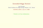 Extended Higgs Sectors - DESY Library · PDF file You don’t trust indirect m A0 determination (is there a way to know if you should trust it?). Then use highest p s, e.g. p s= 630