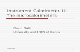 Instrument Calorimeter-II- The microcalorimeters · XEUS) Further improvements are under way mainly for increasing the array size. Other promising techniques are under study: magnetic