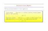 n matrix A and an n-vector ~b, deter- ~x IR A~x ~b n ...pbeerli/classes/isc5315-notes/jpeterson/linear_algebra_part...$7 from Amazon) •G. Golub and C. van Loan, Matrix Computations