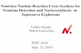 Neutrino-Nucleus Reaction Cross Sections for Neutrino ... Neutrino-Nucleus Reaction Cross Sections for Neutrino Detection and Nucleosynthesis in Supernova Explosions Toshio Suzuki