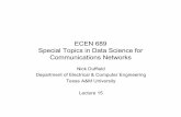 ECEN 689 Special Topics in Data Science for Communications ...cesg.tamu.edu/wp-content/uploads/2014/09/ECEN689-15.pdf · Special Topics in Data Science for Communications Networks