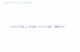 CHAPTER 2: BASIC MEASURE kosorok/bios760sub/ChapB_Slide.pdf CHAPTER 2 BASIC MEASURE THEORY 5 • Topology in the Euclidean space – open set, closed set, compact set – properties: