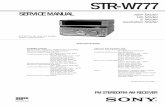 0 01-5 12 STRW777 11sportsbil.com/sony/STR/STR-W/STR-W777.pdfsection in MHC-W777AV. Amplifier section (Saudi Arabia, Singapore, Malaysia,Thai, Australian) The following measured at