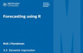 Forecasting using R - Rob J. Hyndman · PDF file Forecasting using R Rob J Hyndman 3.2 Dynamic regression. Outline 1Regression with ARIMA errors ... 5Dynamic regression models Forecasting