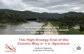 The High-Energy End of the Cosmic-Ray e + e …vietnam.in2p3.fr/2018/vhepu/transparencies/02_tuesday/01...Kathrin Egberts . The High-Energy End of the Cosmic-Ray e+ + e-Spectrum. VHEPU