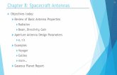 Chapter 8: Spacecraft Antennas - Homepages at johnson/ece5950/PDF/May 22 ECE5950.pdf Chapter 8: Spacecraft Antennas ... FIRST NULLS (BWFN) SIDE LOBES (e left Fig. 8-3. Normalized antenna