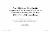 An Efficient Synthetic Approach to Cyanocycline A and ...ccc.chem.pitt.edu/wipf/Current Literature/Julia_5.pdfAn Efficient Synthetic Approach to Cyanocycline A and Bioxalomycin β2