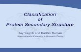 Classification of Protein Secondary Structure · Classification of Protein Secondary Structure Jay Yagnik and Karthik Raman Supercomputer Education & Research Centre. ... • Order