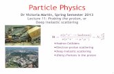 Particle Physics - University of Edinburghvjm/Lectures/SH_IM_Particle_Physics_2013... · " In Handout 2 covered relativistic treatment of spin-half particles ... of the quark model