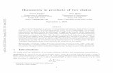 Homomesy in products of two chains - arXiv · 2018-09-05 · subposets of Young’s Lattice, Lyness 5-cycles, promotion of rectangular semi-standard Young tableaux, and the rowmotion