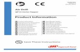 Product Information Manual, Air Drill QP1S Series Tapper · Parts and Maintenance When the life of the tool has expired, it is recommended that the tool be disassembled, degreased