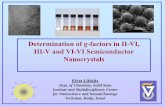 Determination of g-factors in II-VI, III-V and VI-VI Semiconductor Nanocrystals · 2005-02-27 · Determination of g-factors in II-VI, III-V and VI-VI Semiconductor Nanocrystals Efrat