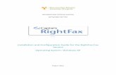 INFORMATION SYSTEMS SERVICE NETWORKS SECTOR€¦ · INFORMATION SYSTEMS SERVICE NETWORKS SECTOR Installation and Configuration Guide for the RightFax Fax Service Operating System: